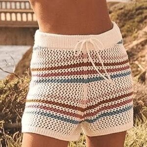NWT L*Space On the Horizon Crochet shorts size M